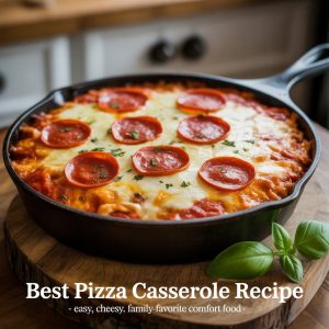 Best Pizza Casserole Recipe – Easy, Cheesy, Family-Favorite Comfort Food