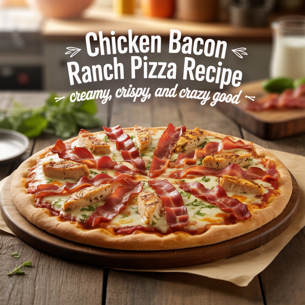 Chicken Bacon Ranch Pizza Recipe 🍕 Creamy, Crispy, and Crazy Good Chicken Bacon Ranch Pizza Recipe 🍕 Creamy, Crispy, and Crazy Good