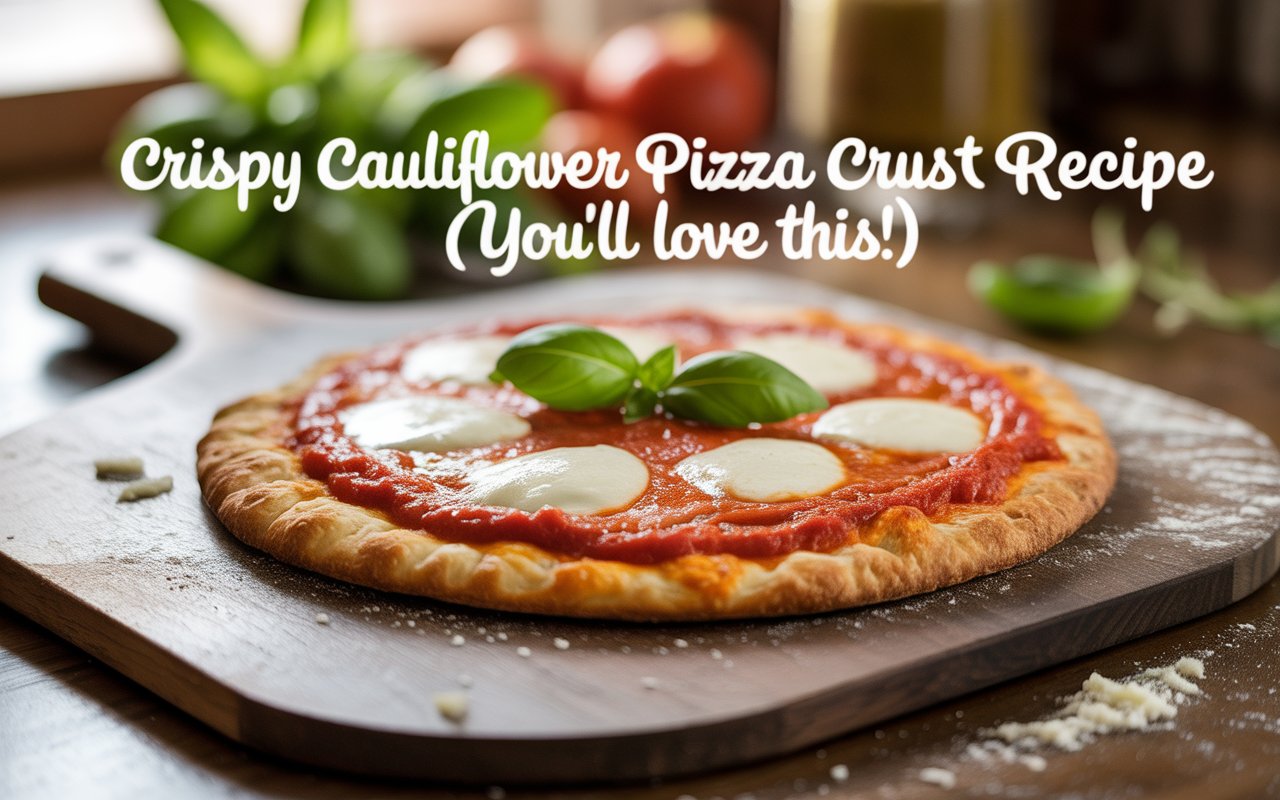Crispy Cauliflower Pizza Crust Recipe (You’ll Love This!)