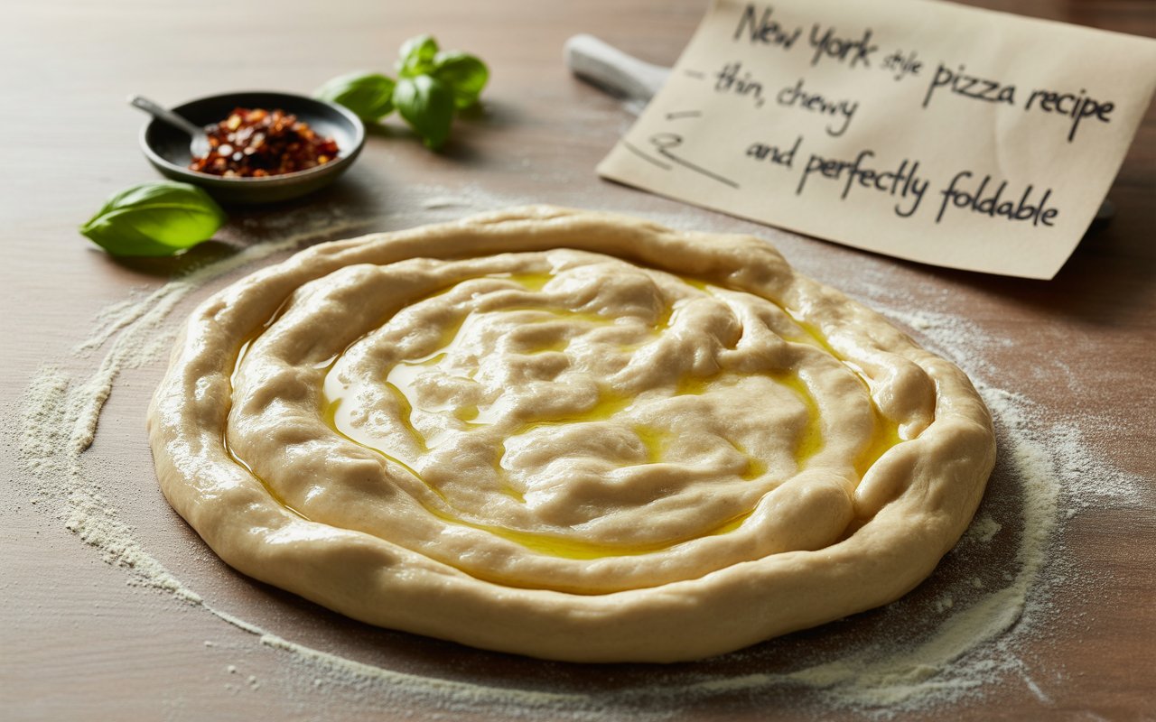 New York Style Pizza Dough Recipe – Thin, Chewy, and Perfectly Foldable New York Style Pizza Dough Recipe – Thin, Chewy, and Perfectly Foldable