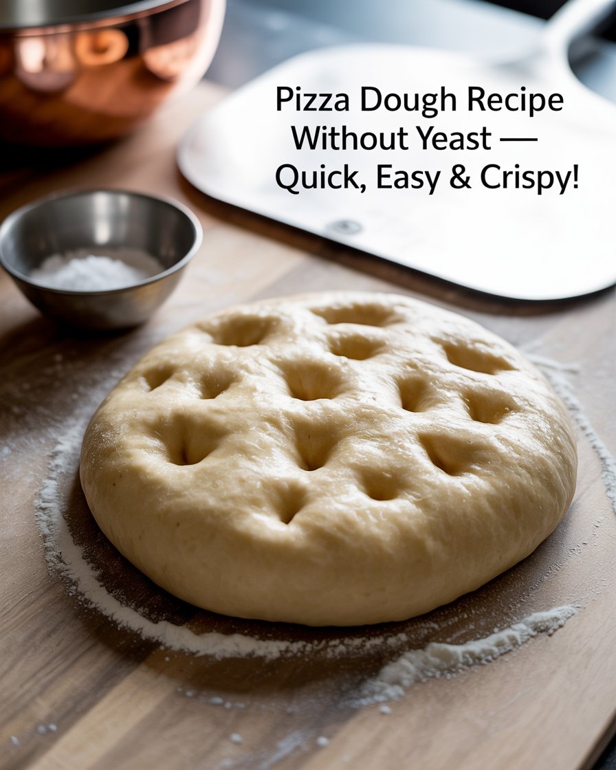 Pizza Dough Recipe Without Yeast – Quick, Easy & Crispy!