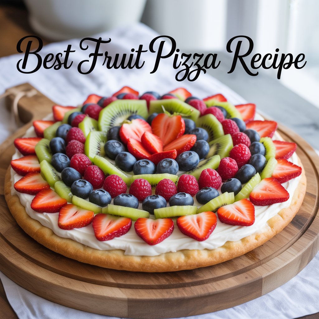 Best Fruit Pizza Recipe | Sweet, Creamy, and Freshly Fruity Dessert
