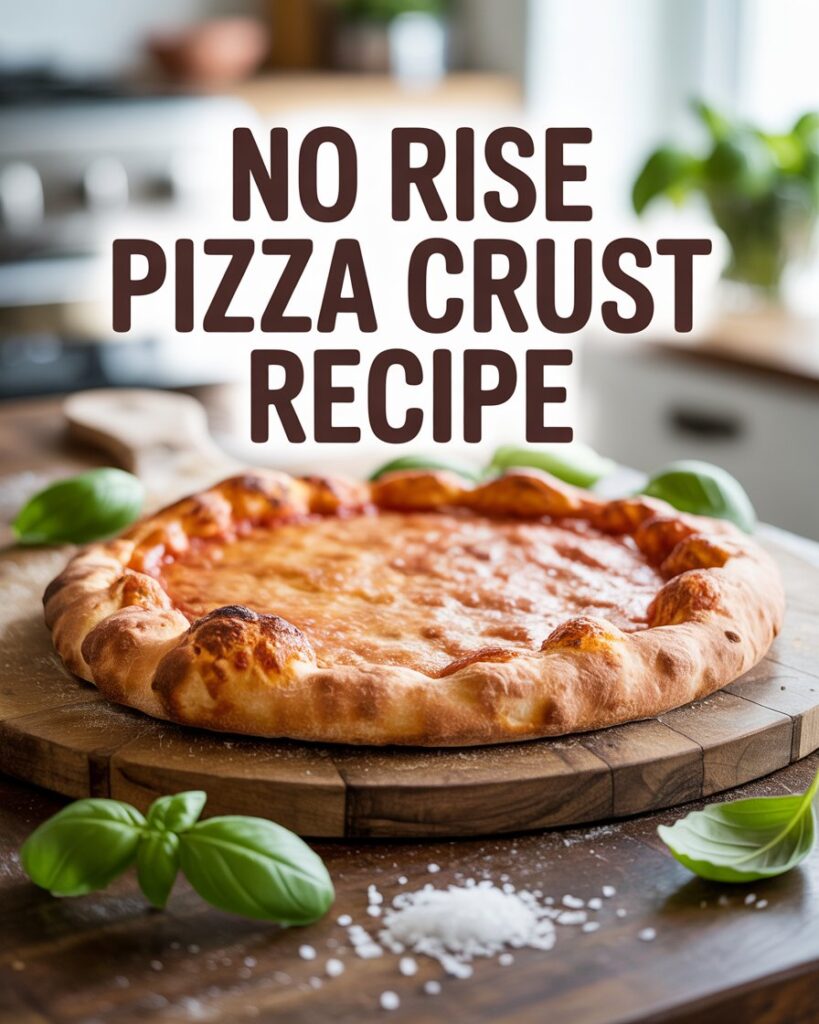 No Rise Pizza Crust Recipe – Fast, Crispy & Full of Flavor (Ready in 30 Mins)