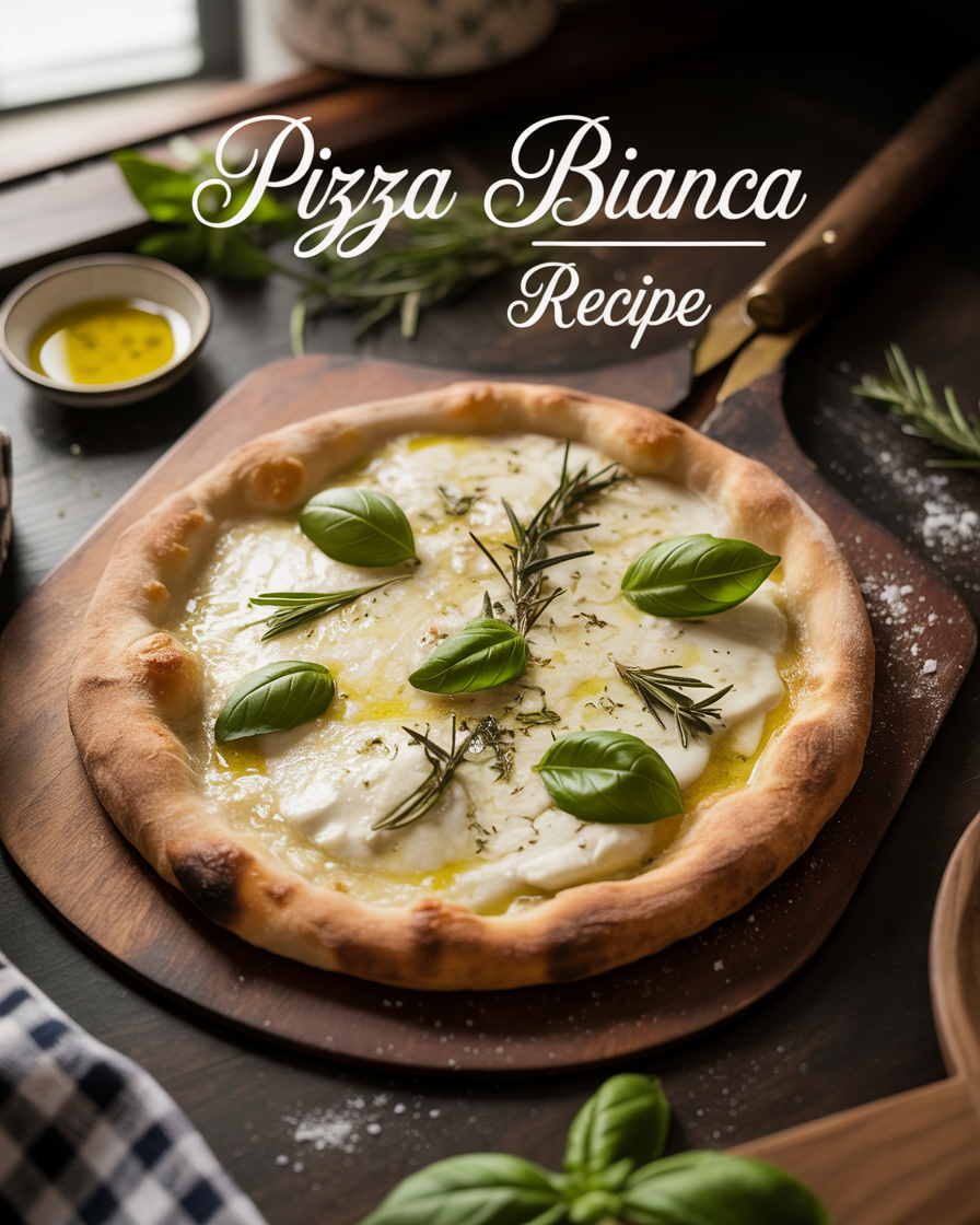 Pizza Bianca Recipe – Authentic White Pizza with Ricotta, Mozzarella & Herbs Pizza Bianca Recipe – Authentic White Pizza with Ricotta, Mozzarella & Herbs