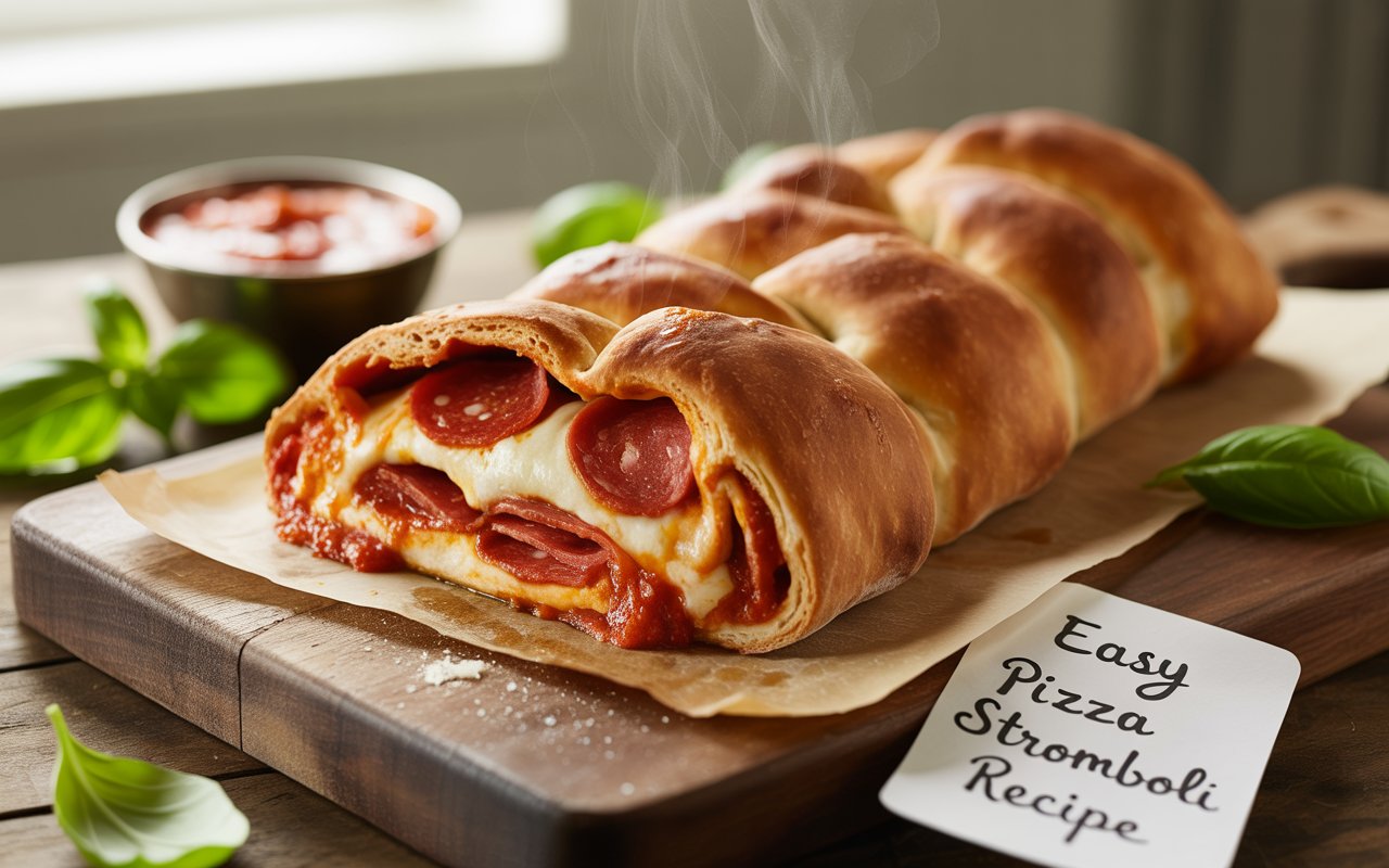 Easy Pizza Stromboli Recipe – Homemade, Cheesy, and Irresistibly Good!