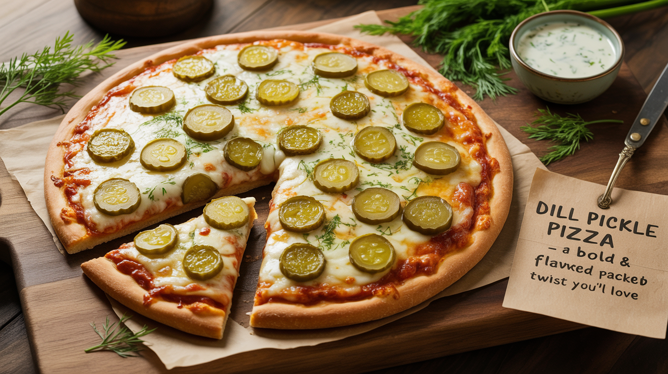 Dill Pickle Pizza Recipe – A Bold & Flavor-Packed Twist You’ll Love