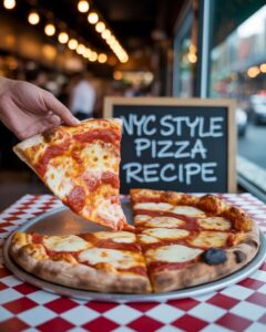 NYC Style Pizza Recipe – Foldable, Chewy & Crisp | Authentic New York Pie
