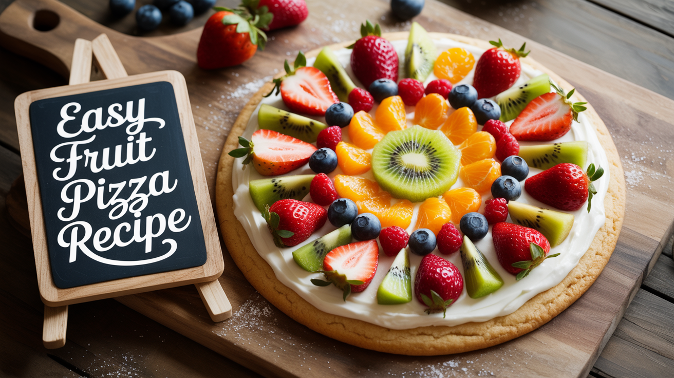 Easy Fruit Pizza Recipe – Fresh, Colorful & Irresistibly Delicious