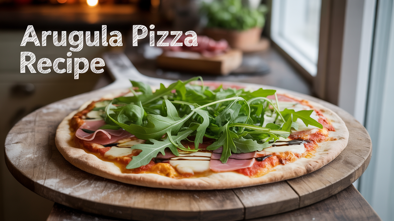 Arugula Pizza Recipe – Fresh, Peppery & Authentic Italian Flavor 🌿🍕 Arugula Pizza Recipe – Fresh, Peppery & Authentic Italian Flavor 🌿🍕