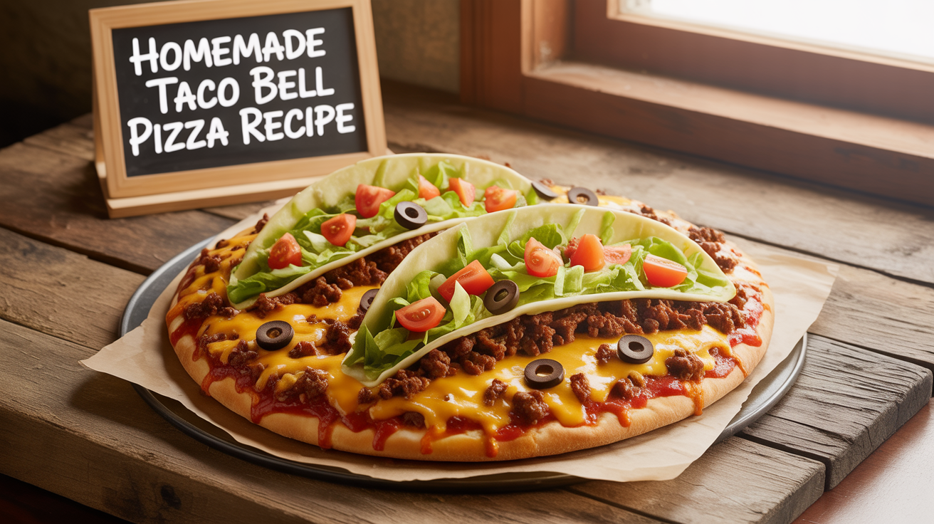 Homemade Taco Bell Pizza Recipe | Cheesy, Crispy & Better Than Takeout Homemade Taco Bell Pizza Recipe | Cheesy, Crispy & Better Than Takeout