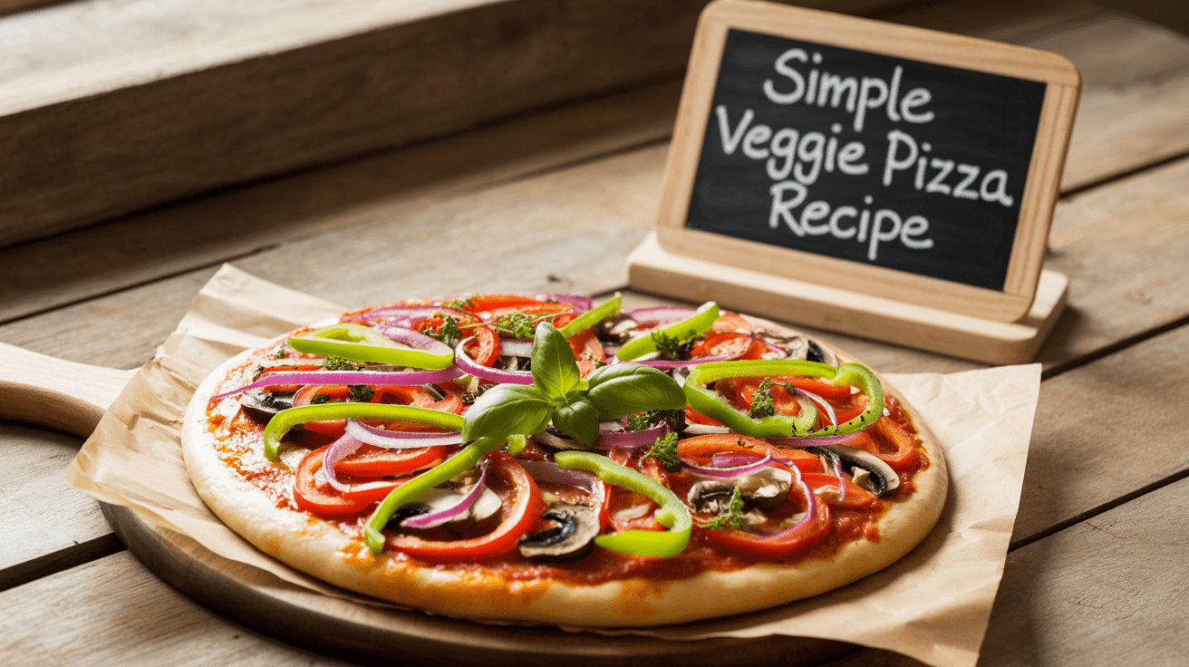 Simple Veggie Pizza Recipe – Fresh, Colorful & Irresistibly Italian