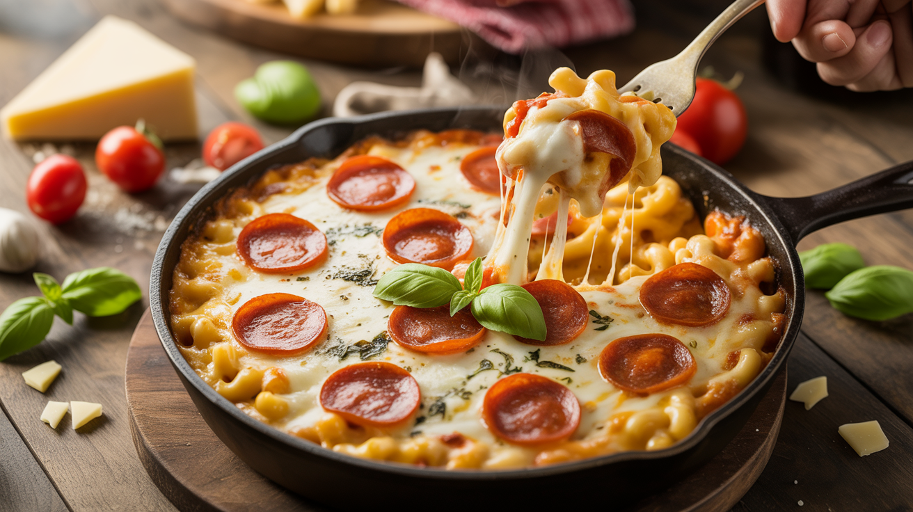 Pizza Mac n Cheese Recipe | Creamy Italian Comfort Dish