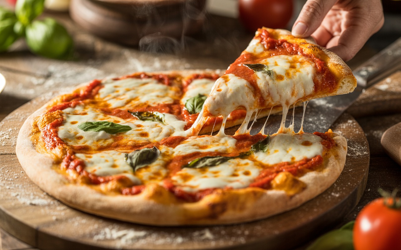 🔥 Perfect Pizza Recipe Homemade | Authentic Italian-Style Crispy Crust & Gooey Cheese