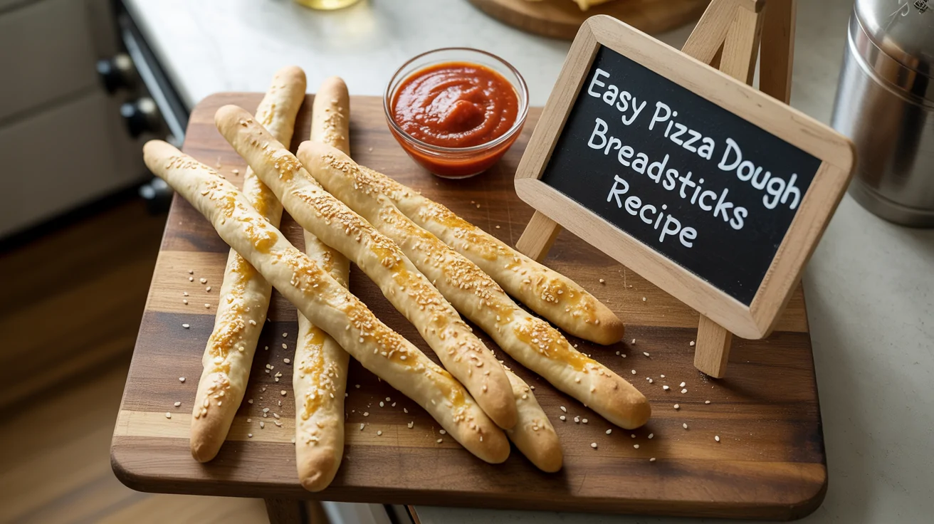 Easy Pizza Dough Breadsticks Recipe | Soft, Chewy & Flavorful