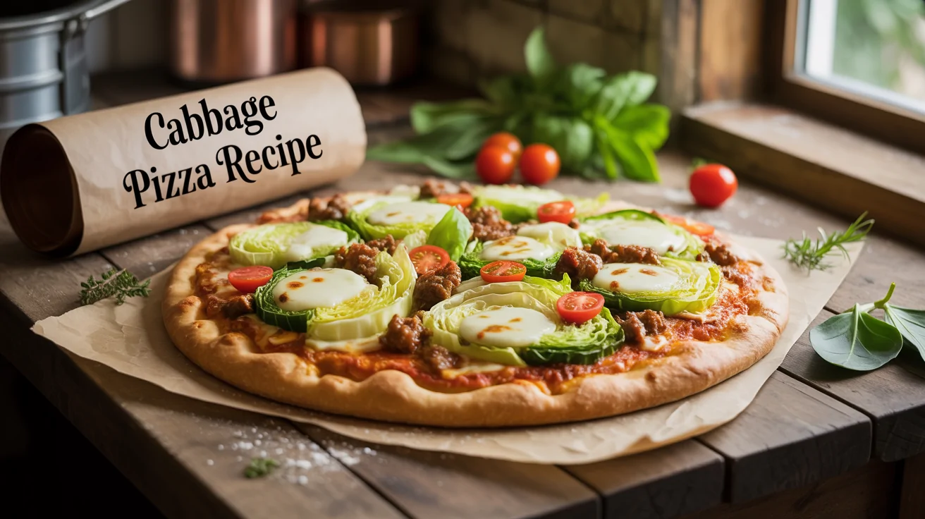 Cabbage Pizza Recipe | Healthy, Flavor-Packed Italian Pizza Twist