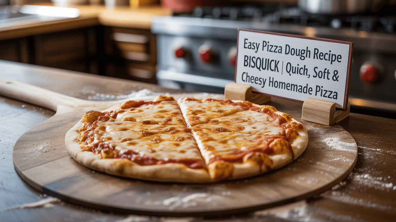 Easy Pizza Dough Recipe Bisquick | Quick, Soft & Cheesy Homemade Pizza