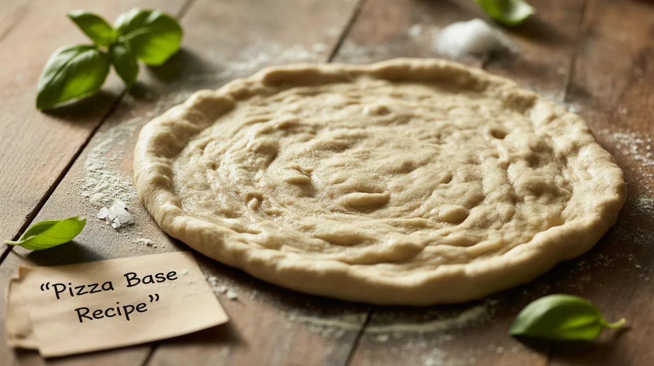Pizza Base Recipe | Authentic Italian Homemade Pizza Dough (Step-by-Step Guide)