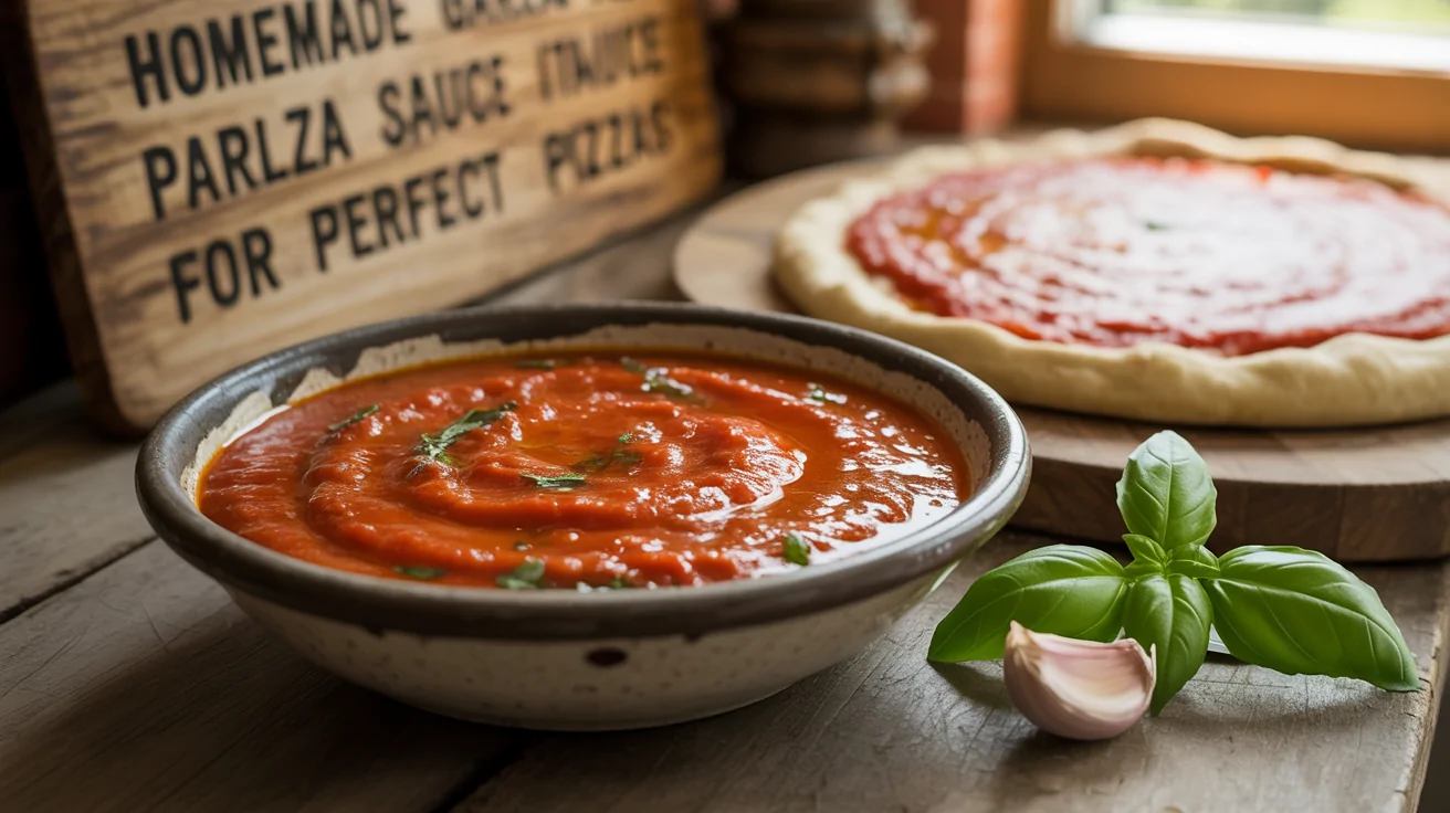 Homemade Garlic Pizza Sauce Recipe | Authentic Italian-Style Sauce for Perfect Pizzas