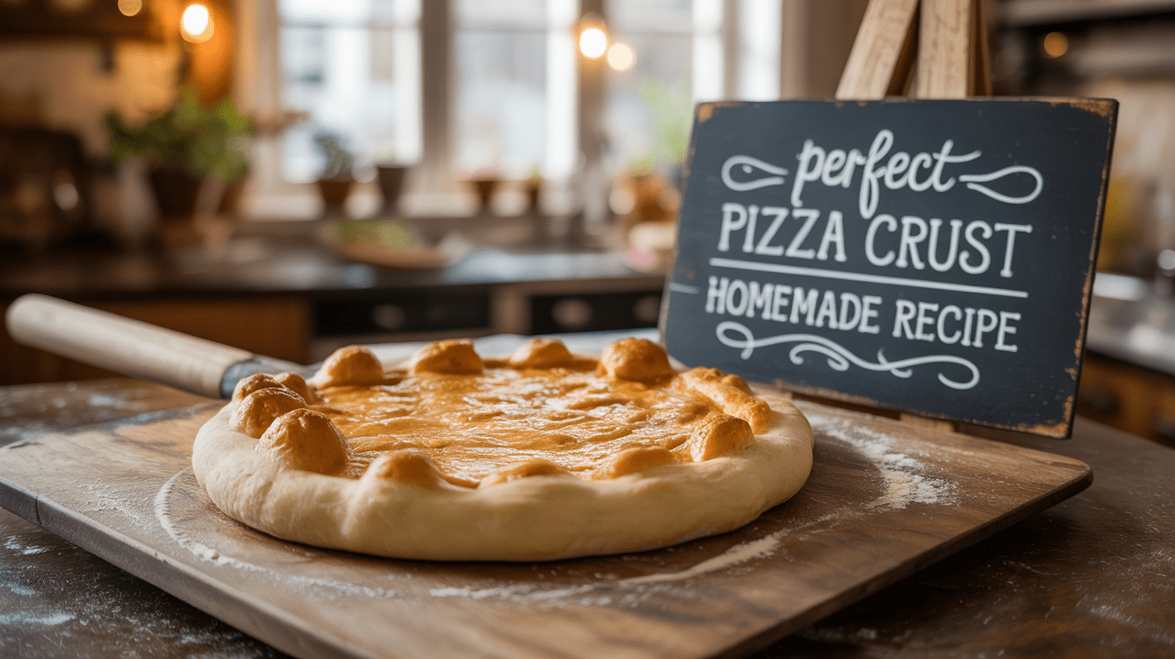 Perfect Pizza Crust Homemade Recipe | Crispy, Chewy & Easy Pizza Dough