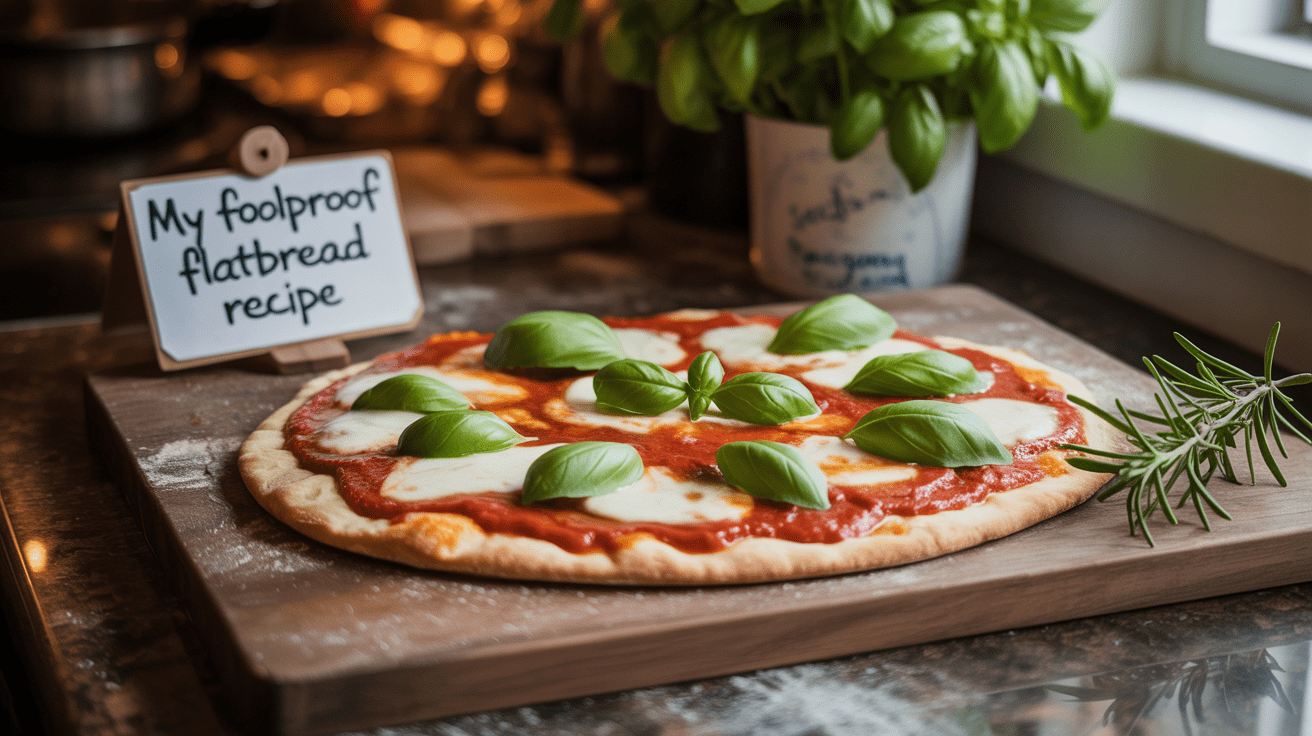 My Foolproof Flatbread Recipe for Pizza – Quick, Crispy & Full of Flavor