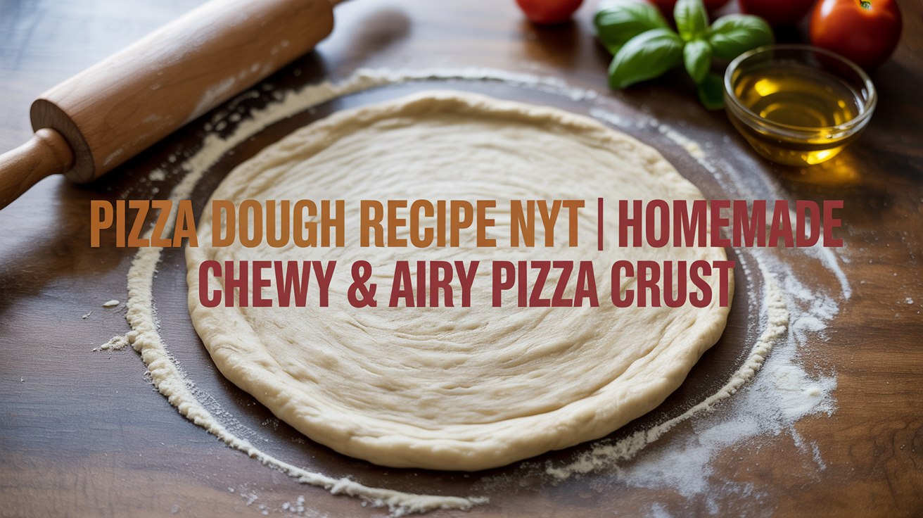 Pizza Dough Recipe NYT | Homemade Chewy & Airy Pizza Crust