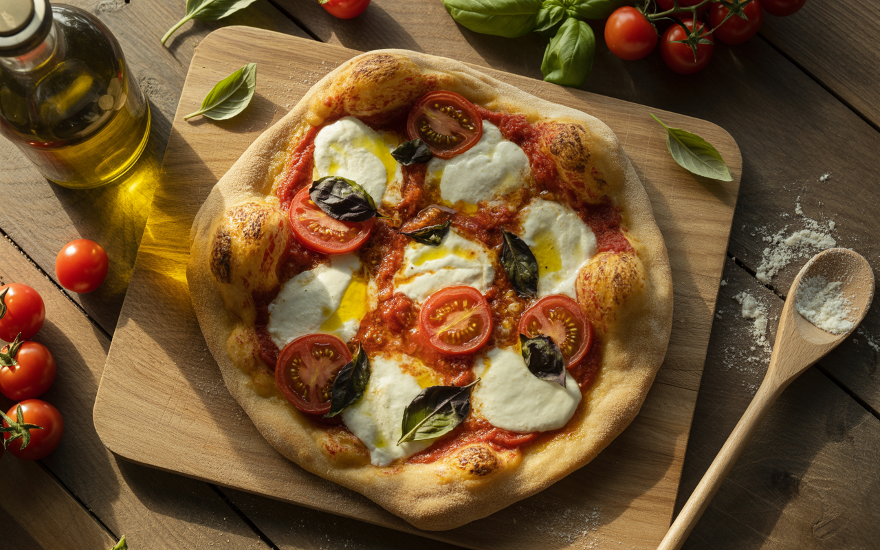 Authentic Italian Pizza Flatbread Recipe | Easy, Crispy & Delicious