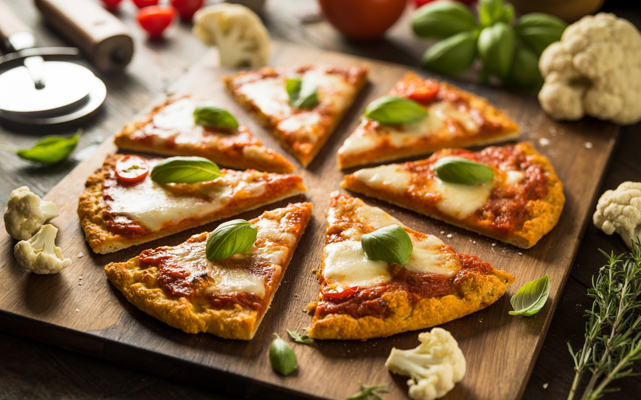 Quick Cauliflower Pizza Crust Recipe | Crispy, Cheesy & Low-Carb Italian Delight