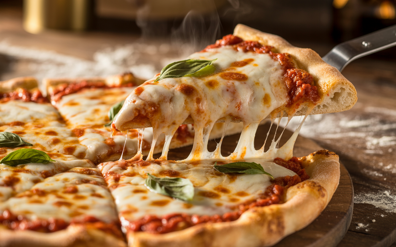 Authentic Recipe for New York Style Pizza | Crispy & Chewy Crust