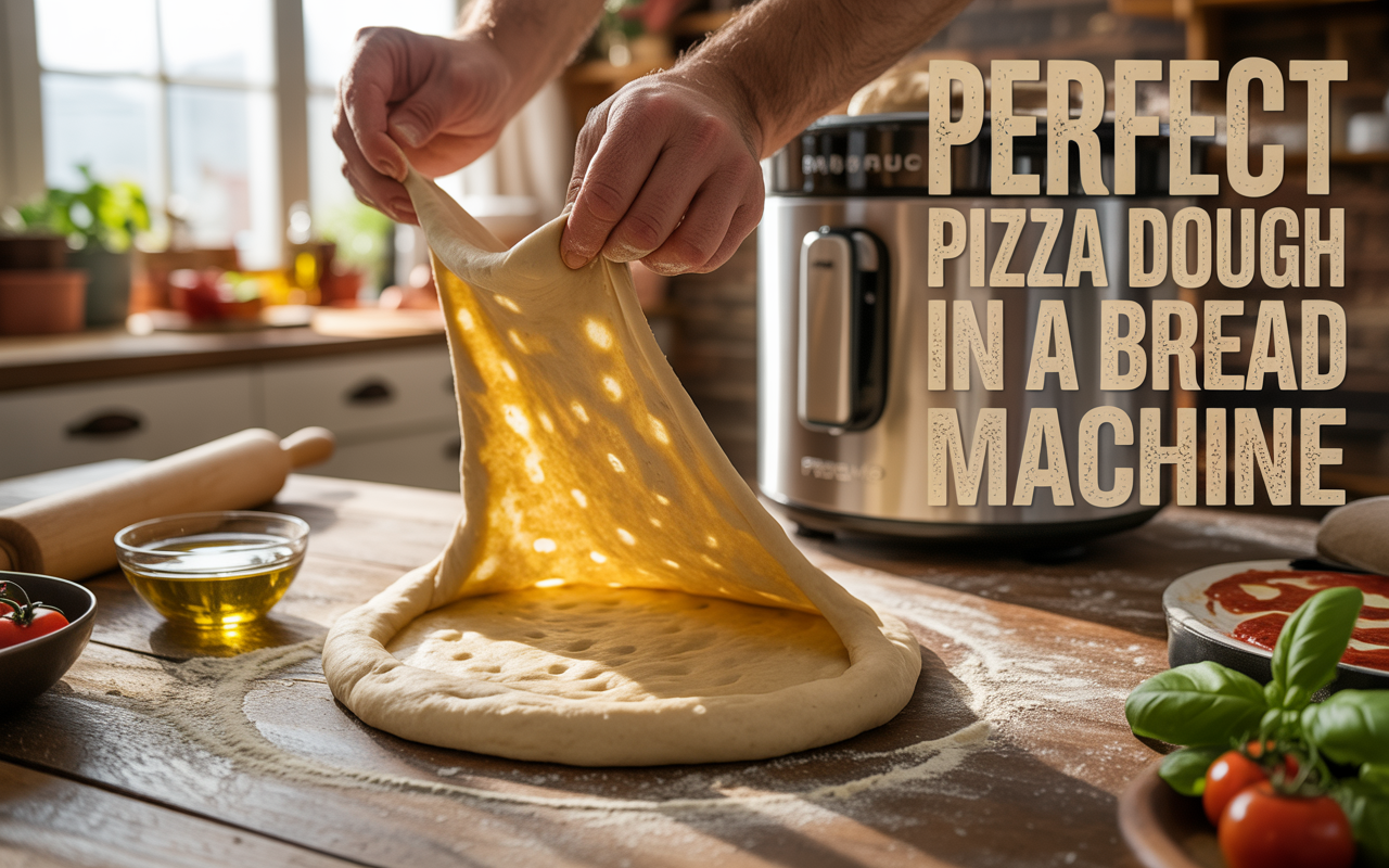 Perfect Pizza Dough in a Bread Machine – Foolproof Recipe for Soft, Chewy, and Authentic Crust