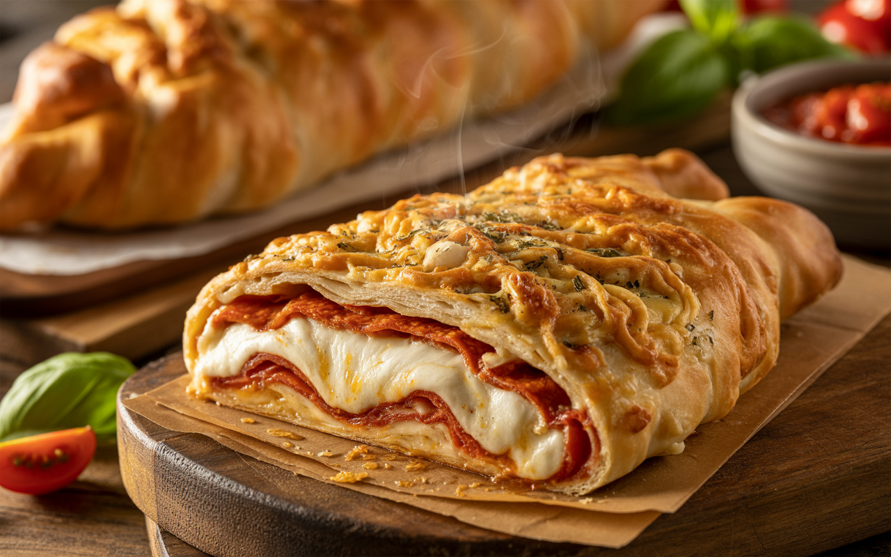 Easy Stromboli Recipe with Pillsbury Pizza Dough | Cheesy & Crisp