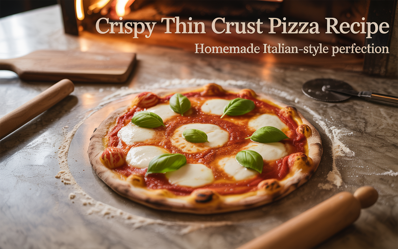 Crispy Thin Crust Pizza Dough Recipe | Homemade Italian-Style Perfection