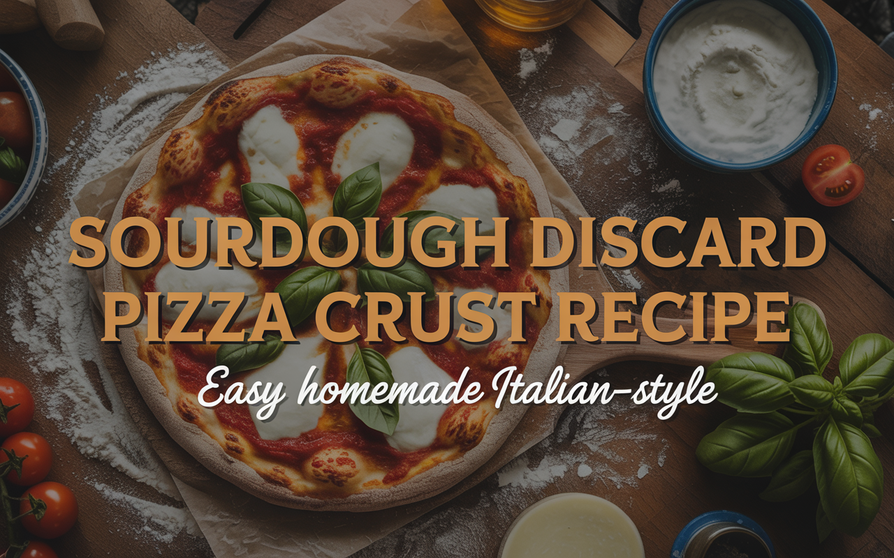 Sourdough Discard Pizza Crust Recipe | Easy Homemade Italian-Style Pizza Dough