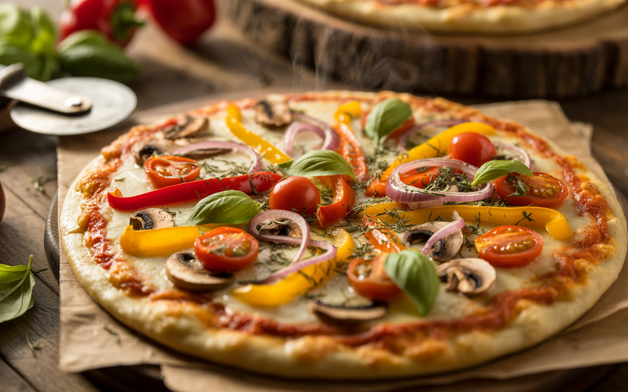 Best Recipe for Vegetable Pizza | Fresh, Crispy & Italian Style
