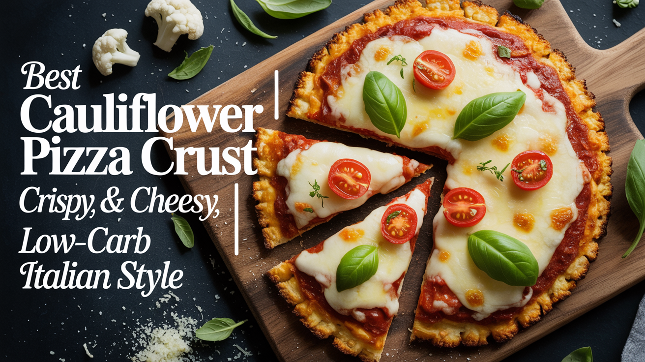 Best Cauliflower Pizza Crust Recipe | Crispy, Cheesy & Low-Carb Italian Style