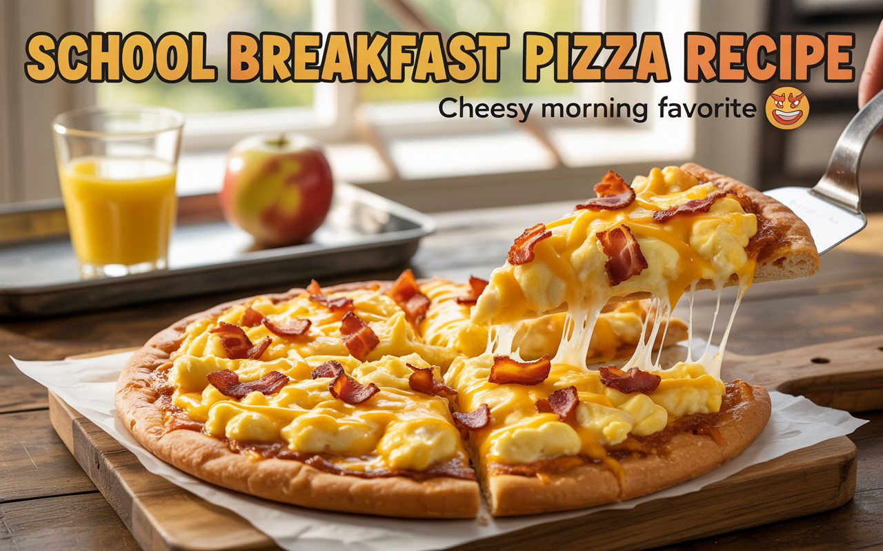 School Breakfast Pizza Recipe | Cheesy Morning Favorite 🍕