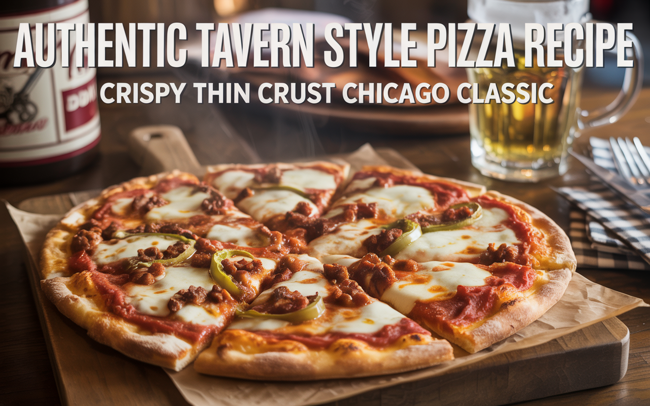 Authentic Tavern Style Pizza Recipe | Crispy Thin Crust Chicago Classic