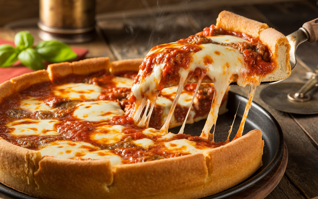 Recipe for Deep Dish Pizza | Authentic Homemade Chicago-Style