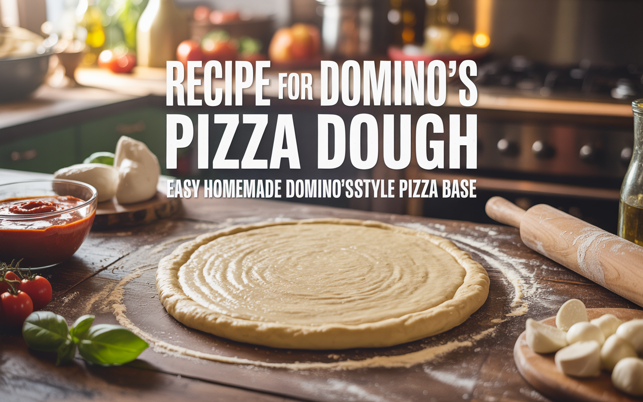 Recipe for Domino’s Pizza Dough | Easy Homemade Domino’s-Style Pizza Base
